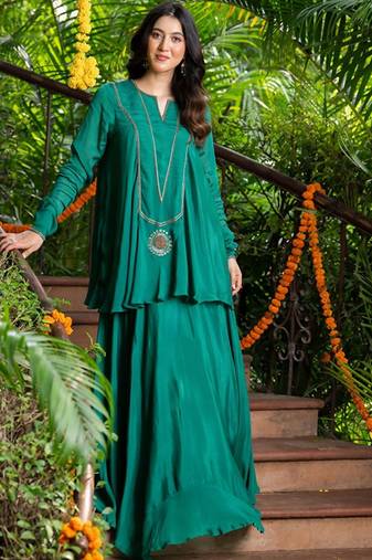 Women Embroidered Lehenga Choli Free Size Upto 42