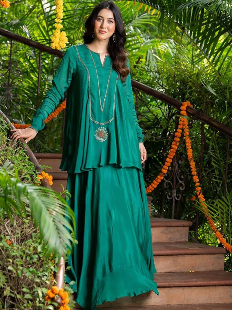 Women Embroidered Lehenga Choli Free Size Upto 42