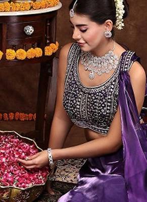 Wine Jimmy Choo Lehenga Choli Dupatta Free Size Upto 42 2