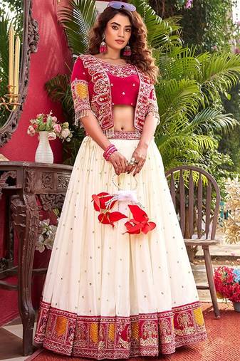 Semi-Stitched Lehenga & Ready To Wear Free Size Upto 42