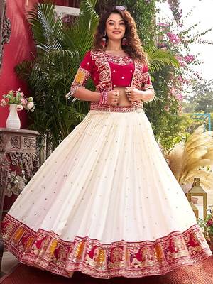 Semi-Stitched Lehenga & Ready To Wear Free Size Upto 42 4