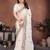 Mesmerizing white frendy chiffon multi sequins embroidered indian party wear saree