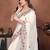 Mesmerizing white frendy chiffon multi sequins embroidered indian party wear saree