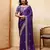 Captivating red rangoli silk sequins embroidered indain festival saree