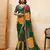 Appealing green georgette sequins embroidered indaindesigner bollywood saree