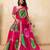 Seductive pink georgette sequins embroidered indian designer party wear saree