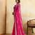 Entrancing pink georgette sequins embroidered indaindesigner bollywood saree