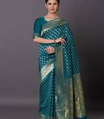Morpeach Jacquard Silk Woven Rich Pallu Saree With Unstitch Blouse Piece