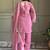 Delightful Pink Lace Border Silk Designer Salwar Suit