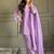 Lovable Lavender Swarovski Work Silk Festive Wear Salwar Suit