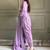 Lovable Lavender Swarovski Work Silk Festive Wear Salwar Suit