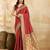 Red Jacquard Silk Woven Rich Pallu Saree With Unstitch Blouse Piece