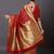 Red Jacquard Silk Woven Rich Pallu Saree With Unstitch Blouse Piece