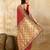 Red Jacquard Silk Woven Rich Pallu Saree With Unstitch Blouse Piece
