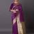 Purple Jacquard Silk Woven Rich Pallu Saree With Unstitch Blouse Piece