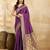 Purple Jacquard Silk Woven Rich Pallu Saree With Unstitch Blouse Piece