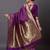 Purple Jacquard Silk Woven Rich Pallu Saree With Unstitch Blouse Piece