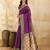 Purple Jacquard Silk Woven Rich Pallu Saree With Unstitch Blouse Piece