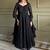 Gorgeous Black Sequins Georgette Evening Wear Anarkali Pant Suit