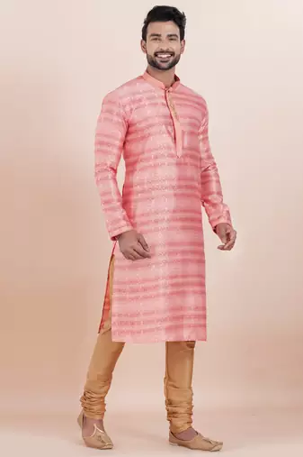 i color silky silk premium designer festive wear kurta trouser set
