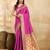 Pink Jacquard Silk Woven Rich Pallu Saree With Unstitch Blouse Piece