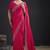 Magenta color two tone silk designer wedding saree for women