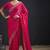 Magenta color two tone silk designer wedding saree for women