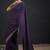 Purple color two tone silk designer wedding saree for women