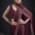 Maroon color two tone silk designer wedding saree for women