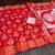 Red Color  Digital printing Durga Pooja Work Silk Saree