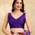 Orange Purple Jacquard Silk Woven Zari Work Rich Pallu Traditional Saree With Unstitch Blose Piece