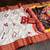 White Color  Digital printing Durga Pooja Work Silk Saree