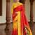 Red Color  Digital printing Durga Pooja Work Silk Saree