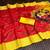 Red Color  Digital printing Durga Pooja Work Silk Saree