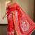 Red Color  Digital printing Durga Pooja Work Silk Saree