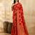 Jacquard Silk Woven Zari Work Red Traditional Ethnic Wear Saree With Unstitch Blouse Piece