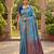 Blue Jacquard Silk Saree With Rich Zari Work Border With Unstitched Blouse Piece
