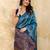 Blue Jacquard Silk Saree With Rich Zari Work Border With Unstitched Blouse Piece