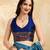 Blue Jacquard Silk Saree With Rich Zari Work Border With Unstitched Blouse Piece