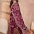 Women purple floral printed kurta with trousers and dupatta