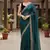 Peacock Blue Color  Sequins with jari dori Embroidery work Net Sareer