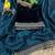 Peacock Blue Color  Sequins with jari dori Embroidery work Net Sareer