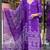 Purple colour kurati heavy silk fabric with digital printed
