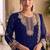 New georgette short salwar kameez pakistani style navy blue