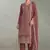 Peach pakistani straight suit for women chiffon