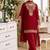 New georgette short salwar kameez pakistani style red