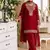 New georgette short salwar kameez pakistani style red