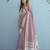Sutriti pink linen saree for women festive wear elegant ethnic wedding party saree