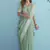 Sutriti mehendi green linen saree for women festive wear elegant ethnic party saree
