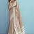 Sutriti beige linen saree for women elegant festive wear ethnic wedding party saree